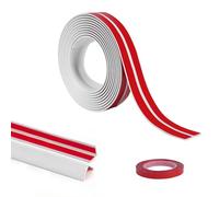 Flintronic 3M PVC Inside Outside Corner Trim, Self-Adhesive Edging Trim for Wall and Tile Edges, Peel and Stick Corner Strip, Flexible Edges Decoration for Furniture, Windows, Tables (20mm/White)