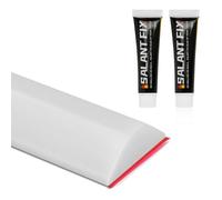 Flintronic 3M Wet Room Floor Barrier, Shower Threshold Water Barrir, Shower Seal Strip with 2 * 20G Glue, Silicone Water Retaining Strip, Shower Tray Sealing Strip for Kichen, Bathroom