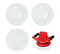 Flintronic 3Pc Car Polisher Pad Bonnet, 9-10 Inch Wool Buffing Pads, Soft Microfiber Car Polishing Bonnet Buffer pads, Cars-Polishing-Pads for car and Furniture Polishing Waxing (White)