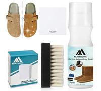 Flintronic 4 Pack Shoe Cleaning Set with Soft-Bristle Brush, Suede Color Renovator with a Sponge Applicator,Leather Boots Shoes Care Cleaning Shining