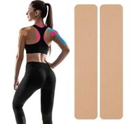 Flintronic 40Pcs Kinesiology Tape, 5cmx25cm Elastic Therapeutic Sports Tape for Muscles and Joints, Sports and Injury Recovery, Waterproof Sports Strapping Tape & Ankle Tape for Netball, Football