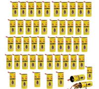 Flintronic 48 Pack Free Fly Paper, Sticky Fly Catchers Trap, Fly Paper Strips for Catching Bugs Insects Fruit Flies Moths, Indoor Outdoor Use