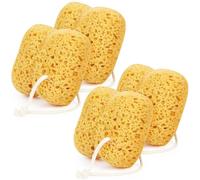 Flintronic 4PCS Bath Sponge, Soft Honeycomb Natural Sponges, Large Shower Sponge for Women Men, Exfoliating Body Sponge with Dense Foam for Gentle & Deep Cleansing, for Sensitive Dry Skin