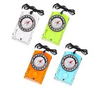 Flintronic 4Pcs Navigation Compass, Multifunctional Hiking Compass, Waterproof Pocket Compass for Expedition Map Reading, Navigation, Orienteering and Survival