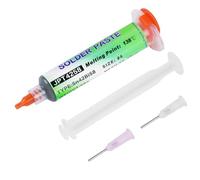 Flintronic 50g Sn42/Bi58 Lead Free Solder Paste, 138°C Low Temperature Flux Paste, Syringe Solder Paste with 2 Needles and 1 Pusher, Flux Soldering Paste for BGA, IC, PCB, CPU, LED, SMT