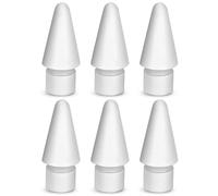 flintronic 6 Pack Replacement Tips for Apple Pencil 2nd Gen & 1st Gen, High Sensitivity Pencil Nibs Replacement Tips, Tips Compatible with Apple iPad Pro pencil for iPad Pro iPencil nibs - White