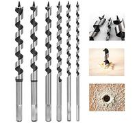 flintronic 6-Piece Hex Drill Bits Set, 230mm Stainless Steel Auger Drill Bit Set for Woodworking, DRILL_BITS in 6, 8, 10, 12, 14, 16mm