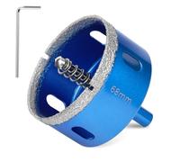 Flintronic 68mm Diamond Hole Saw with Pilot Center Drill Bit, Diamond Core Hole Cutter, Suitable for Glass, Tile, Porcelain, Ceramic, Marble Cutting