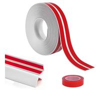 Flintronic 6M PVC Inside Outside Corner Trim, Self-Adhesive Edging Trim for Wall and Tile Edges, Peel and Stick Corner Strip, Flexible Edges Decoration for Furniture, Windows, Tables (40mm/White)