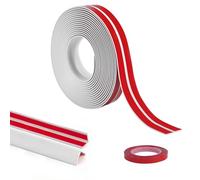 Flintronic 6M PVC Inside Outside Corner Trim, Self-Adhesive Edging Trim for Wall and Tile Edges, Peel and Stick Corner Strip, Flexible Edges Decoration for Furniture, Windows, Tables (20mm/White)