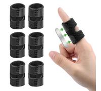 flintronic 6PCS Finger Splint, Adjustable Trigger Finger Splint, Fingers Immobilizer Straightener for Straighten Broken Bent & Arthritis Pain Relieve, Fit All Fingers