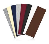 Flintronic 8 Pack Sports Headband, Soft Fashion Elastic Hair Bands for Women Men, Non-slip Head Sweat Bands Bandana, for Sports, Yoga, Running, Multicolour