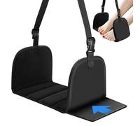 Flintronic Airplane Footrest, Portable Plane Foot Hammock, Travel Essentials Hammock with Support Plates, No Feet Clashing, for Travel Car Train Office Long Flights (Include 1*Eye Cover)