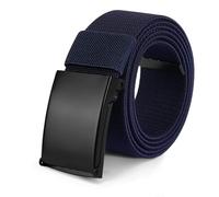 flintronic Belts for Men, Work Belts for Men, Canvas Web Belt for Man, Adjustable Fabric Nylon Belt with Flip-Top Solid Buckle, Quick Release Metal Buckle Belt, Lightweight Breathable, 125cm