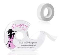 flintronic Body Tape, 2 Roll Double Sided Body Tape and Clothing Tape, 1.6CM * 5M Strength Adhesive on Skin and Fabrics, Suitable for All Skin Tones, All Fabric Types and Sensitive Skin