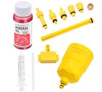 flintronic Brake Bleed Kit, Hydraulic Disc mtb Bike Brake Bleeding kit for SHIMANO, MAGURA, TEKTRO, Hyaraulic Disc Brake Repair Tools, Including High Performance Mineral Brake Fluid (60ml)