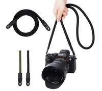 flintronic Camera Shoulder Neck Strap, Anti-slip Camera Shoulder Strap, Climbing Rope Camera Strap, Camera Strap for SLR/DSLR/Fujifilm/Nikon/Sony/Olympus/Panasonic Digital Cameras, Black
