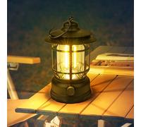 Flintronic Camping Lantern Rechargeable, Retro LED Camping Lights with Rotating Dimmers, Portable Hanging COB Brightness Tent Light for Camping, Vintage Camping Light for Hiking, Fishing, Power Cuts