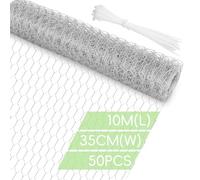 Flintronic Chicken Wire, 35CM x 10M Chicken Wire Mesh Roll