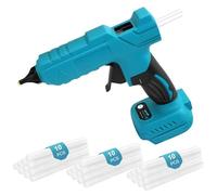 Flintronic Cordless Hot Glue Gun, 100W Glue Gun with 30PCS 11mm x 150mm Glue Sticks, Anti-drip Nozzle, Fast Preheating, Suitable for DIY, Crafting, Art, Home Quick Repair (Without Battery and charger)