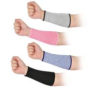flintronic Cut Resistant Sleeves, 4PCS Level 5 Arm Protection Sleeves, Safety Protective Arm Sleeves for Work Men Women, Forearm Wrist Protector Sleeve for Kitchen Garden Farm Welding Cooking