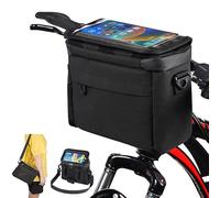 Flintronic Cycling Handlebar Bag - Waterproof MTB/Road Bike Frame Bag with Phone Holder and Large Capacity Front Top Tube Storage