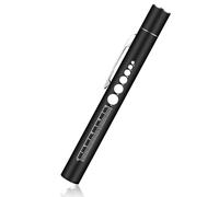 Flintronic Diagnostic Medical Penlight, Rechargeable Pen Torch with LED Display, Pen Torches with Pupil Gauge and Clip, Doctors Nurses First Aid Medical Pen Light Medical Equipment (Black)