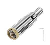 flintronic Diamond Drill Bit, 18mm Drill with Center Guide Bit, Glass Hole Saw Core Drill Bit with Diamond Surface Coating, for Glass/Tile/Ceramic/Marble/Limestone/Fiberglass/Porcelain Cutting