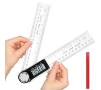 Flintronic Digital Angle Finder, 7"/200mm Digital Inclinometer Protractor, Protractor Angle Ruler with LCD Display, Angle Measure Tool for Woodworking Construction Repairing