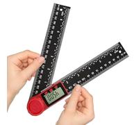 Flintronic Digital Angle Finder, 7"/200mm Digital Inclinometer Protractor, Protractor Angle Ruler with LCD Display, Angle Measure Tool for Woodworking Construction Repairing