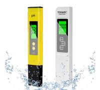 Flintronic Digital pH and TDS Meter Combo, 0.01pH High Accuracy pH Tester, +/- 2% Reading Accuracy PH/TDS/EC/Temp 4 in 1 Water Testers, pH Meters for Household Drinking Water, Pool, Hydroponics