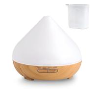 Flintronic Essential Oil Diffuser, 500ml Aromatherapy Ultrasonic Cool Mist Humidifier, Auto Shut-Off Function and Timer, Scented Humidifier with 7 LED Light Colors for Bedroom, SPA, Office, Baby