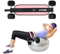 flintronic Exercise Hip Thrust Belt, Booty Belt for Hip Thrust, Adjustable Hip Thrust Belt with Extra Padding for Dumbbells Kettlebells Gym Fitness Bodybuilding Weightlifting, Pink