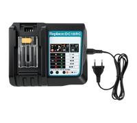 Flintronic Fast Charger Compatible with Makita 14.4V-18V LXT Li-ion Batteries, Fast Charging with Indicator, Suitable for makita BL1830 BL1840 BL1850 BL1860 BL1815 BL1415 DC18RD DC18RA DC18SF