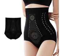 flintronic Fiber Restoration Shaper, Tummy Control Knickers for Women, Graphene Honeycomb Tummy Control, Butt Lifter Shapewear, High-Waisted Body Shaping Briefs, Black(L)