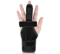 flintronic Finger Splint, Metacarpal Finger Splint Hand Brace, Fingers Immobilizer Straightener for Broken Fingers, Arthritis, Tendonitis, Pain Relief, Fits Left or Right Hand