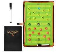 flintronic Football Tactics Board, Football Coaching Board Magnetic, Double Foldable Sided Soccer Dry-Erase Board, Portable Football Training Board, with Marker Pen and Zipper Bag