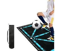 Flintronic Football Training Mat, 90x60cm Football Skills Mat to Boost Coordination, Speed & Strength, Football Footstep Training with Storage Bag, for Kid Youth Gifts