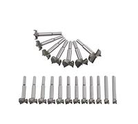 Flintronic Forstner Drill Bit, 19-PCS(10mm ~ 40mm) Tungsten Steel Wood Boring Bit, Round Shank Wood Tools, Woodworking Hole Saw Set, Wood Boring Bit, Forstner Drilling Bit Cutter Bit Set