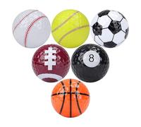 flintronic Funny Golf Balls, Glow Golf Balls, Fun Gifts for All Golfers, Colorful Sportive Golfs Training Ball, Cool Golfs Accessories for Golfers