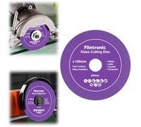 Flintronic Glass Cutting Disc, 1PC 100mm Diamond Saw Cutting Blade Angle Grinder Glass Tile cutting And Polishing, Grinding Rotary Tool Accessories for Jade, Crystal, Wine Bottles (Purple)