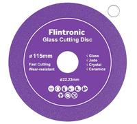 Flintronic Glass Cutting Disc, 1PC 115mm Diamond Saw Cutting Blade Angle Grinder Glass Tile cutting And Polishing, Grinding Rotary Tool Accessories for Jade, Crystal, Wine Bottles (Purple)