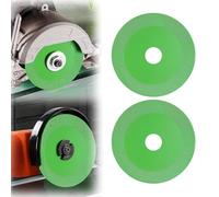 Flintronic Glass Cutting Disc, 2PCS 115mm Diamond Saw Cutting Blade Angle Grinder Glass Tile cutting And Polishing, Grinding Rotary Tool Accessories for Jade, Crystal, Wine Bottles (Green)