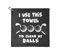 flintronic Golf Towel, Funny Golf Gifts for Men, Portable Golf Towels With Clip, Personalised Golf Clean Ball Towel for Men Boyfriend Husband Dad Golfers Golf Fan