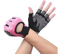 flintronic Gym Gloves, Breathable Training Gloves with Microfiber Fabric, No-Slip Silicone Padded Palm Protection and Extra Grip, Fitness Gloves for Men&Women, Weight Lifting/Cross Fit/Cycling