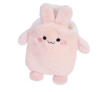 Flintronic Hot Water Bottle, 400ml Warm Water Bag with Plush Cover, Hot Water Bottle Cosy Fluffy Soft Plush Cute Pattern, Hot Water Bag for Neck, Shoulder Pain and Hand Feet Warmer (Rabbit)
