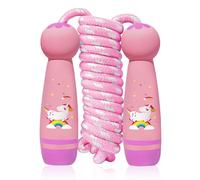 Flintronic Jump Rope Kids, 2.6m Adjustable Children Skipping Rope, Children Skipping Rope with Unicorn Pattern Handle for Girls and Boys, for Outdoor Games, Children's Parties and Birthday Gift