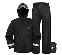 flintronic Kids Waterproof Jacket, Lightweight Windproof Raincoat with Hood, Children's Raincoat and Rain Pants Set, for Boys & Girls, Outdoor Coat for Rain