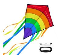 Flintronic Kites for Kids and Adults, Dinosaur Large Kites with Long Tail & 80m Flying String, Easy to Carry & Assemble for Beach Camp Trip Outdoor Games