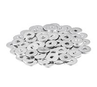 Flintronic M10 Washers, 20PCS M10 x25 x 2.5mm Metal Flat Penny Washers, 304 Stainless Steel Flat Washers, Round Flat Spacer Repair Washer for Home Decoration Factories Repair Construction Washers